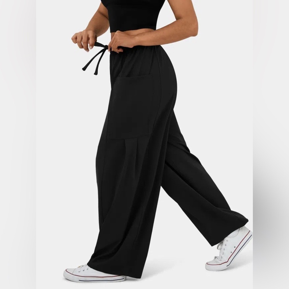 Drawstring Wide Leg Pants - Picture 8 of 12